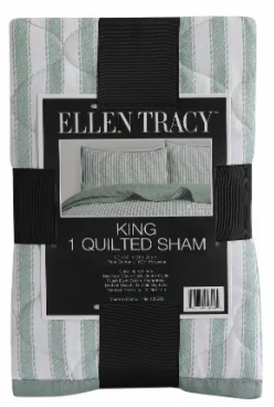 Ellen Tracy King 1 Quilted Sham 20x36 100%Polyester