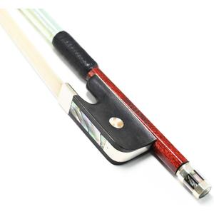 Viola Bow 4/4 Size Carbon Fiber Core Wood Skin Hybrid VINGOBOW 120M Master Level Ebony Frog Well Balanced Pernambuco Performance Sweet Warm Tone Mongolian Horse Hair
