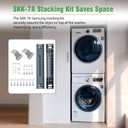 SKK-8K SKK-7A Stacking Kit Compatible with Samsung 27-Inch Front Load Washer and Dryer, Easy Installation & Space-Saving, Replaces SKK-8K SKK-7A, SK-5A, SK-5AXAA