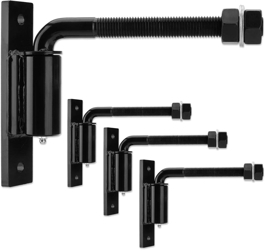 Heavy Duty Bolt on 3/4" J Bolt Gate Hinge for Large Heavy Driveway Gates Up to 1100 Pounds, Ball Bearing Gate Hinge, 4 Pack