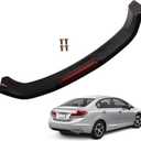 munirater Rear Trunk Spoiler Wing with Brake Light Lamp Glossy Black Replacement for Civic 2013-2015