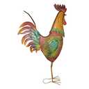 BACKYARD EXPRESSIONS 63 Inch Rooster Garden Statue, Decorative Chicken Statue
