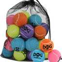 20 Pack Small Tennis Balls for Dogs - 2 Inch Squeaky Dog Balls Toys with Mesh Bag, SGS Certified, Durable Non-Toxic, Built in Squeaker, Small Breeds (Mixed Color-20PK)