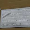 10-Pack Carrara White Marble Pencil Liner Tile, 3/4" x 12" Honed Natural Stone Bullnose Tile Edge Trim Molding for Kitchen Backsplash, Bathroom and Shower Wall