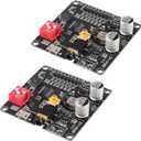 2PCS Voice Playback Module Board MP3 Music Player 20W 12V 24V High Power Sound Board UART I/O Trigger Amplifier Class D 64Mbit Flash Storage Mono 8ohm Support MP3 WAV for DIY Electronic Player