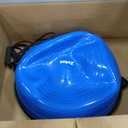 ZELUS Balance Ball Trainer with Resistance Bands and Foot Pump, Inflatable Yoga Ball for Home Gym Workouts, 23 Inch Exercise Half Ball for Balance Training Core Strength Fitness More, 330lb Cap (Blue)