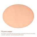 uxcell Pure Copper Sheet, 6" x 0.04" 18 Gauge T2 Copper Metal Round Plate for Crafts, Electrical Repairs
