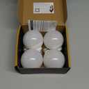hansang G25 LED Globe Light Bulbs, Bathroom Vanity Light Bulbs E26 Base Warm White 2700K for Bedroom Makeup Mirror Lights, 60W Equivalent(5W), 500LM Non-dimmable,4Pack