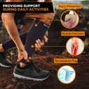 Doc Miller Compression Calf Sleeve for Men & Women 20-30mmHg Graduated Support for Running, Shin Splints, Calf Strain Knee High, (Black, L)