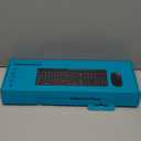 Samsers Wireless Keyboard and Mouse Combo, Ultra Slim Rechargeable Dual-Mode (Bluetooth 5.0x2 +2.4G) Silent Keyboard and Mouse Set, Multi-Device Full-Size Compact Design for MacOS/iOS/Android/Windows (Silver Black)