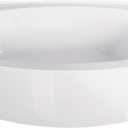 Aqua Eden VTDR603022L 60-Inch Acrylic Curved Apron 3-Wall Alcove Tub with Left Hand Drain Hole, White