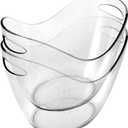 Ice Bucket, Shatterproof Double Wall Insulated, 2.11 Gallon (8L), Plastic with Handles, 2 Pack (Clear)