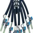 Spider Injectors 5.0L 5.7L, FJ504 Fuel Injector 8 Cylinder for 1996-2002 Chevy GMC Suburban Express Savana Tahoe Escalade V8 w/Bracket, OE 93441235 FJ504