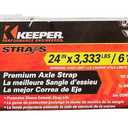 Keeper 2 x 24 Premium Axle Tie Down Strap with D Rings - 3,333 lbs. Working Load Limit and 10,000 lbs. Break Strength,One Color