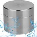 awakentti Stainless Steel Pill Case, Waterproof Pill Storage Box Travel, Larger Capacity, Advanced Protection, Travel Pill Organizer for Storing Daily Pill, Supplement (M)