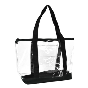 DALIX Clear Shopping Bag Security Work Tote Shoulder Bag Womens Handbag