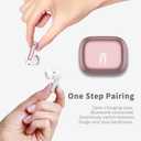 Wireless Earbuds, Bluetooth 5.4 Headphones in Ear with 4 ENC Noise Cancelling Mic, New Wireless Earphones HiFi Stereo Deep Bass 40H Playtime, In-Ear Bluetooth Earbuds LED Display IP7, USB-C, Rose Gold