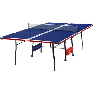 JOOLA Indoor 15mm Ping Pong Table with Quick Clamp Ping Pong Net Set - Single Player Playback Mode - Regulation Size Table Tennis Table - Compact Storage Ping Pong Table (Americana)