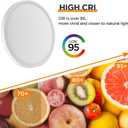 TALOYA Flush Mount 12 Inch Ceiling Light (Milk White Shell), 20W Surface Mount LED Light Fixture for Bedroom Kitchen,5 Color Temperatures in One,0.94 Inch Thickness Round