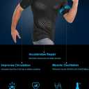 Dalavch 5 Pack Men’s Compression Shirts Short Sleeve Cool Dry Sports Athletic Workout Base Layer Undershirt T-Shirt Tops 2 Black 2 White 1 Blue Large