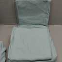 Comfort Spaces Cotton Flannel Breathable Warm Deep Pocket Sheets with Pillow Case Bedding, King, Aqua Solid 4 Piece
