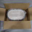 VORRINGARD Enameled Cast Iron Dutch Oven Pot with Dome Lid, Oval Bread Oven for Homemade Sourdough Bread Baking, Oven Safe up to 500F, 6 Quart, Blue