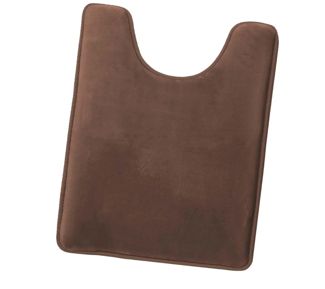 Memory Foam Bath Mat, Plush, Cozy, Ultra Soft, Non Slip, Perfect for U-Shaped Toilet Rug, Rugs for Bathroom, Machine Washable, Quick Dry - Chocolate Brown