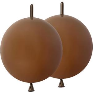 Brown Link Balloons 6 Inch 120 Pcs Latex Quick Linking Balloon for Birthday Wedding Party Festival Decorations