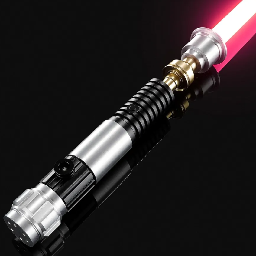 Upgrade App Control Metal Dueling Obw Lightsaber, Smooth Swing 34 Sound Effects 12 Light Effects, 16 Colors and Infinite Change Light Saber for Adults (Pixel-OBW)