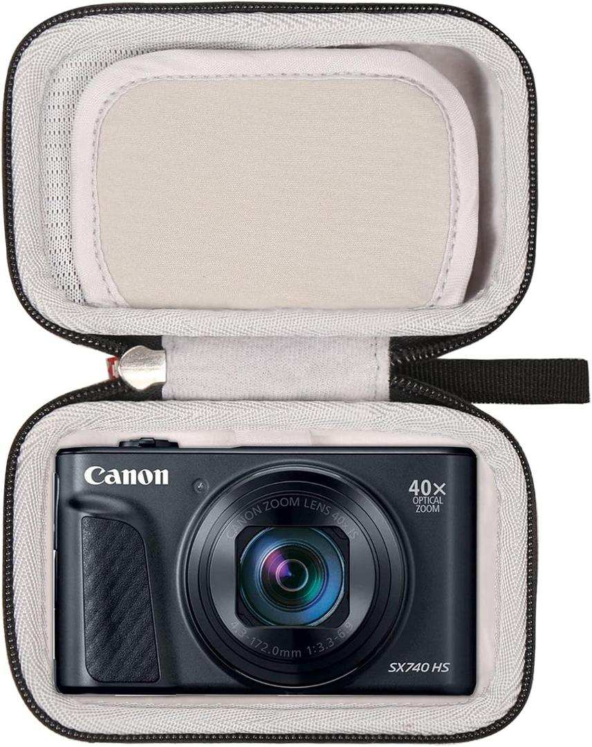 Mchoi Hard Travel Storage Case Fits for Canon PowerShot SX740 / SX620 HS Digital Camera and Accessories, Case Only