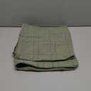 MIULEE Decorative Linen Check Euro Shams Throw Pillow Covers Neutral Farmhouse Vintage Spring Pillow Covers 24x24 Set of 2 Boho Modern Home Decor for Sofa Couch Bedroom Cushion Sage Green