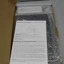 WallarGe Atomic Clock with Outdoor and Indoor Temperature - 12.5 Inch Self-Setting Digital Clock Large Display, Battery Operated Wall Clocks or Desk Clocks for Bedroom, Livingroom, Office