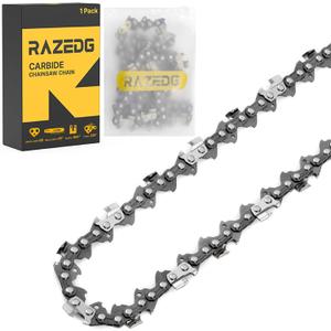16 Inch Carbide Chainsaw Chain, .325" Pitch, .050" Gauge, 66 Drive Links, Fits Husqvarna 435, 435E, 550XP Mark II, 545 Mark II, 55 Rancher, 16" .325" .050" 66DL - 1 Carbide Chain