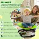 Spinning Chair for Autistic Kids - Sensory Swivel Seat with 220 lbs Weight Capacity & Non-Slip Base, Improves Balance & Coordination, Sit and Spin Sensory Toy for ADHD/Autism, Ages 3+ (Green), 21.6 inches x 20 inches x 11 inches