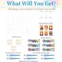 DIYGEMDOT 6 Pack DIY Paint by Numbers Kit for Adults & Beginners, Cocktail Easy Paint by Number Kits, 9.8 X 13.8 inches for Home Decor