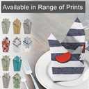 RUVANTI Cloth Napkins Set of 6 Cotton 100%, 18x18 Inches Napkins Cloth Washable, Soft, Absorbent. Cotton Napkins for Parties, Christmas, Thanksgiving, Weddings, Dinner Napkins Cloth - Watermelon