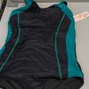 beautyin Women One Piece Bathing Suit Sport Swimsuit Athletic Racing Swimwear M Black Green. M