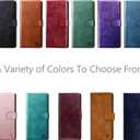 SUANPOT Compatible with G Stylus 5G 2025 Wallet case with RFID Blocking Credit Card Holder,Flip Book PU Leather Protective Cover Women Men for Stylus 5G 2025 Phone case Wine Red