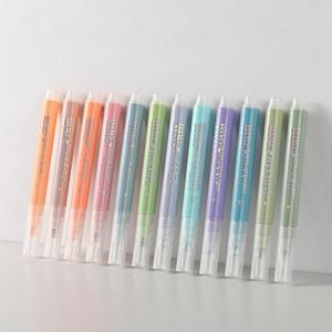 konket - Glitter Highlighters, 12Pcs Aesthetic Cute Highlighter, Markers Pastel and Metallic Colors, Sparkly Highlighters for School Supplies and Office Journal DIY