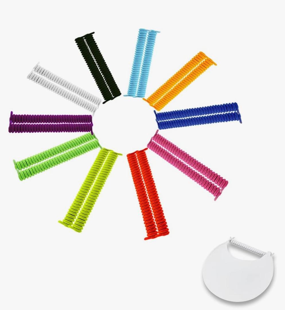 Sun String Visor Cord Curly Shoelaces Replacement Elastic Shoe Lace for Foam Sun Hat Sports Shoes