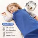 Baby Sleep Sack 12-18 Months 100% Cotton 0.5 Tog Baby Wearable Blanket for Toddler, 3 Pack Breathable Soft Lightweight Sleep Sacks with 2-Way Zipper