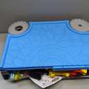 Excavator Sandbox with Lid, 2 Diggers, Dump Truck & Sand Toys, Sandbox without Umbrella