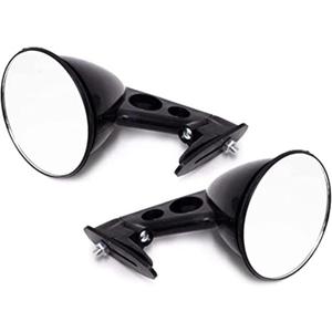 Black GT Side Fender Mount Mirrors | Car Exterior Accessories | Blind Spot Mirror | Passenger Side Mirror | Rearview Mirror | Side Mirror Glass | Fender Mirrors for Datsun 240Z/280Z
