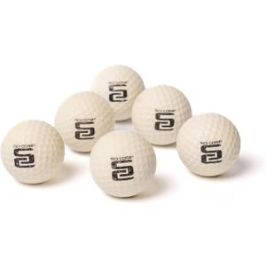 Practice Golf Balls - White & Glow in The Dark - Real-Feel Training Golf Balls - Outdoor & Indoor Golf Practice Balls - Standard Sized
