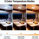 CT CAPETRONIX RV Lights Interior 12V, 6W Ultra Thin LED Camper Lights 3 Color Temp, Dimmable Anti-glare 12 Volt LED Light Fixture, RV Ceiling Dome Light with Switch for RV/Camper/Trailer/Boat (10Pack)