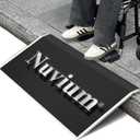 15.4" L x 32" W Threshold Ramp for Doorways, Portable, Anti-Slip Ramps for Wheelchairs for Home, 700 LBS Load Capacity, Aluminum Door Ramp and Curb Ramp for Scooters, Power Chairs, Walkers