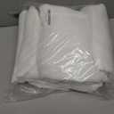 NICETOWN White Sheer Linen Curtains for Living Room, Rod Pocket & Back Tab Sweep to Floor Window Treatments Semi Sheer Drapes Privacy for Patio Door/Hall, 2 Panels, W52 x L95