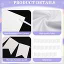 21 Pcs Large Blank Sublimation Banners Oxford Burlap Cloth Banner 20 Pcs DIY Flags with Hanging Ropes For Birthday Wedding Party Decoration Indoor Outdoor((White Oxford cloth)