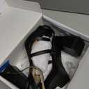 DREAM PAIRS Women's Platform Strappy Heels Open Toe Ankle Strap Square Party Sandals Y2K Dress Shoes (7, Black)