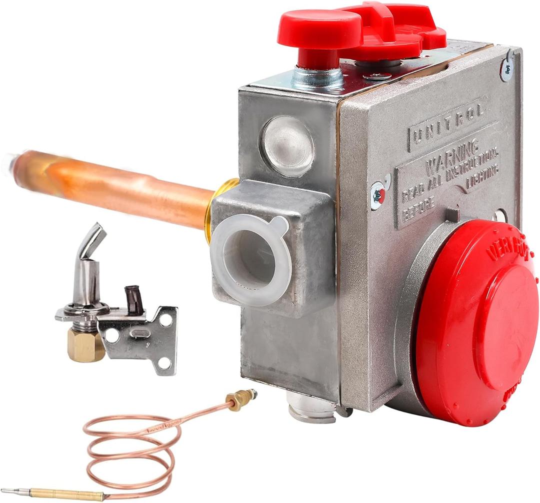 110-326 Gas Water Heater Control Valve w/Copper Probe Thermostat - Metal - Built for Durability & Precision 110-326 Gas Water Heater Control Valve w/Copper Probe Thermostat - Metal - Built for Durability & Precision